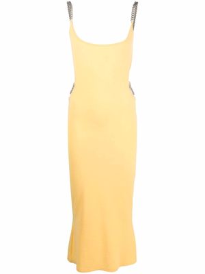 CONCEPTO cut-out midi dress - Yellow