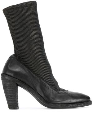 Guidi sock ankle boots - Black