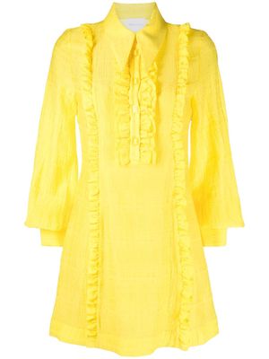 Alice McCall Lovergirl long-sleeve mini dress - Yellow
