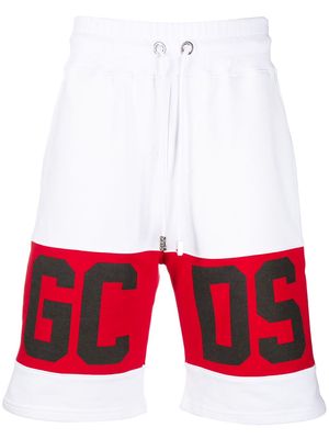 Gcds logo panel track shorts - White