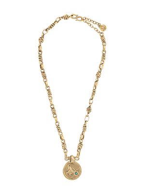 Goossens Talisman Capricorn medal necklace - Gold