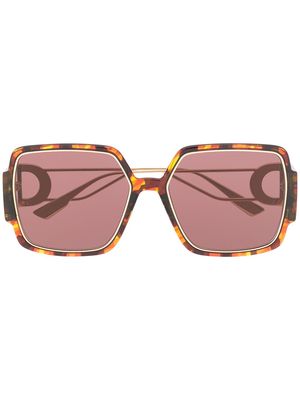 Dior Eyewear square-frame oversized sunglasses - Brown