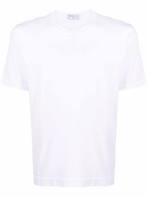 Fedeli crewneck cotton T-shirt - White