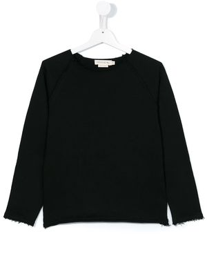 Andorine frayed edge sweatshirt - Black