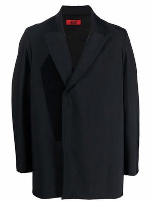 424 concealed-front jacket - Black