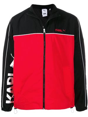 PUMA contrast-panel jacket - Black