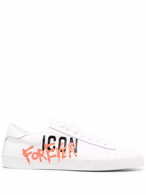 Dsquared2 Icon-print low-top sneakers - White