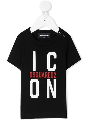 Dsquared2 Kids Icon logo-print T-shirt - Black