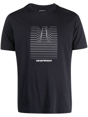 Emporio Armani logo-print T-shirt - Blue