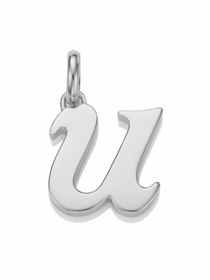 Monica Vinader alphabet U pendant charm - Silver