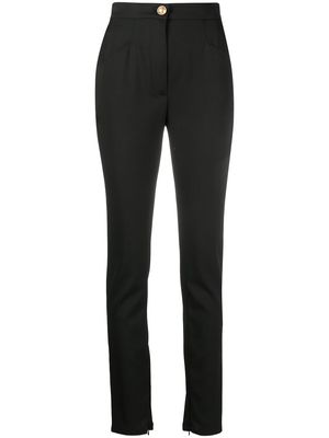 Balmain split-ankle slim trousers - Black