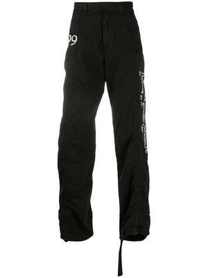 Off-White 1999 straight-leg cargo trousers - Black