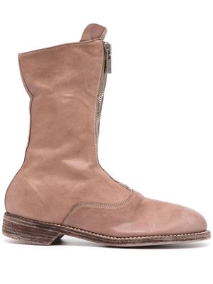 Guidi zipped ankle boots - Pink