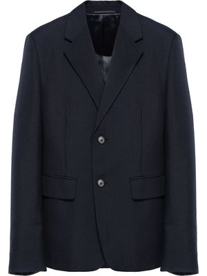 Prada single-breasted wool blazer - Blue