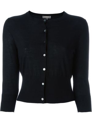 N.Peal cashmere superfine cropped cardigan - Black