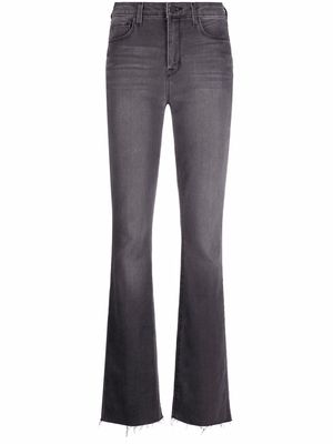 L'Agence mid-rise flared-leg denim jeans - Grey