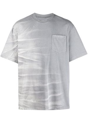 Feng Chen Wang whisker-effect T-shirt - Grey