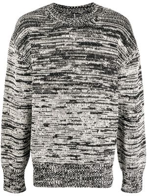 OAMC two-tone knit jumper - Black