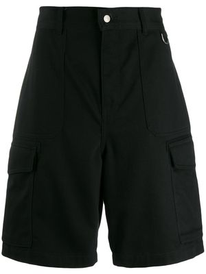 AMI Paris Men Patch Pockets Bermuda Shorts - Black