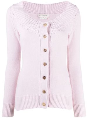 Alexander McQueen button-fastening long-sleeve cardigan - Pink