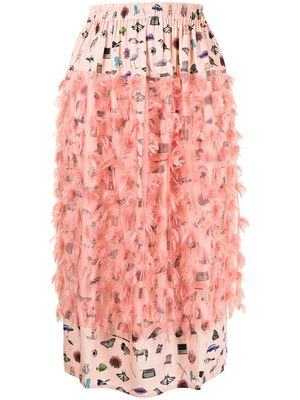 Tata Christiane animal-print skirt - Pink