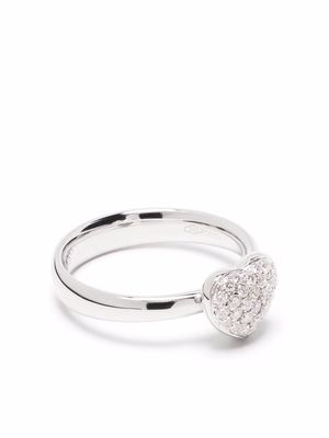 LEO PIZZO 18kt white gold Amore diamond ring - Silver