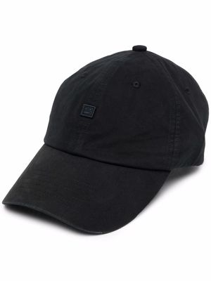 Acne Studios logo-patch baseball cap - Black