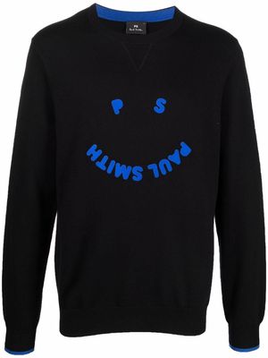 PS Paul Smith logo crew-neck jumper - Black