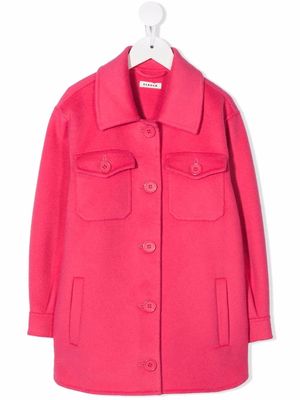 P.A.R.O.S.H. single-breasted wool coat - Pink