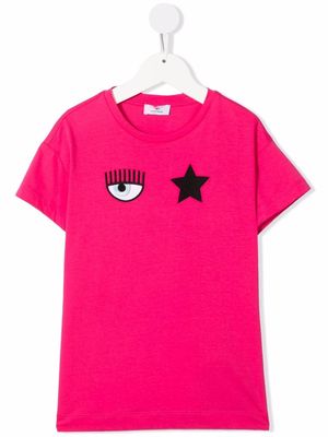 Chiara Ferragni Kids logo-printed T-shirt - Pink