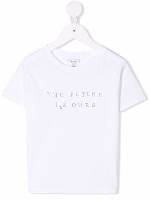 Knot slogan-print T-shirt - White