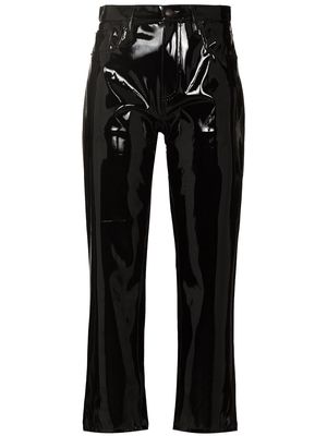 R13 Shelley vinyl-effect trousers - Black