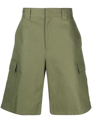 MSGM wide-leg cargo shorts - Green