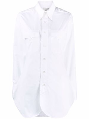 Maison Margiela pointed-collar button-front shirt - White