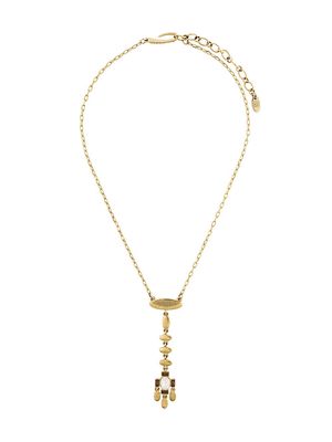 Givenchy Pre-Owned 1980's dangling pendant necklace - Metallic