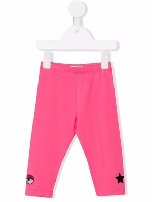 Chiara Ferragni Kids logo-print leggings - Pink