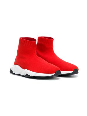Balenciaga Kids Speed sock sneakers - Red