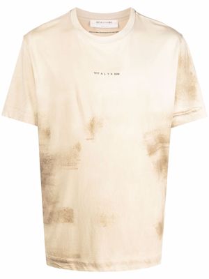 1017 ALYX 9SM logo-print tie-dye T-shirt - Neutrals