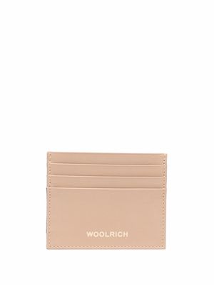 Woolrich logo-print card case - Neutrals