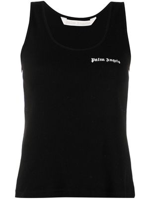 Palm Angels logo-print tank top - Black