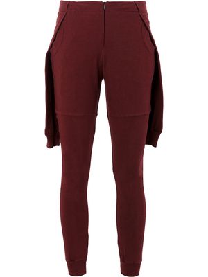Aganovich contemporary track pants - Red