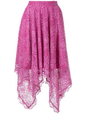 Olympiah Petale uneven midi skirt - Pink