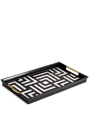 L'Objet Dédale rectangular tray - Black