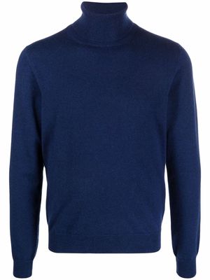 Malo roll neck cashmere jumper - Blue