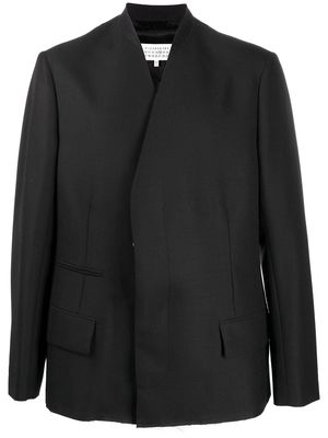 Maison Margiela collarless blazer jacket - Black