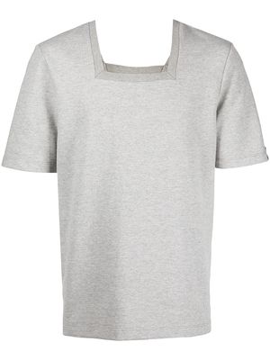 ROMEO HUNTE Terry square-neck T-shirt - Grey