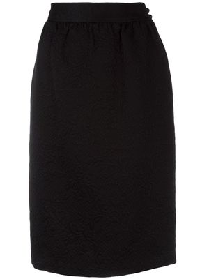 Emanuel Ungaro Pre-Owned jacquard skirt - Black