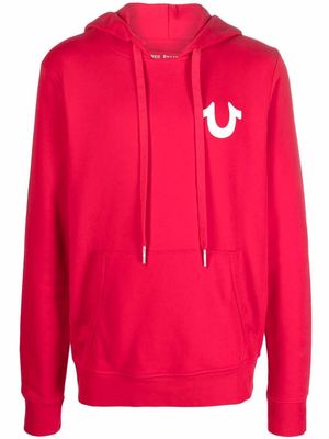 True Religion logo-print hoodie - Red
