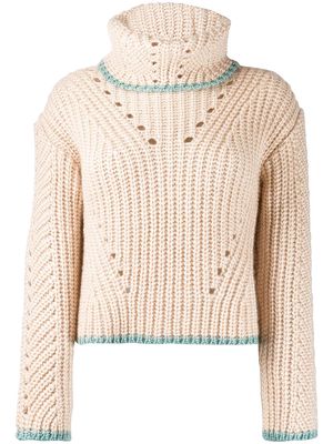Fendi chunky knit sweater - Neutrals