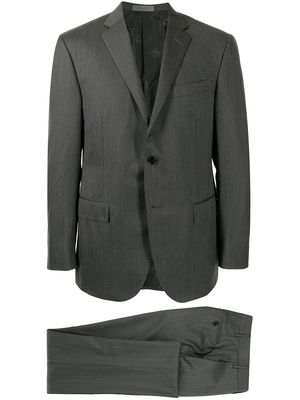 Corneliani Academy herringbone single-breasted suit - Grey